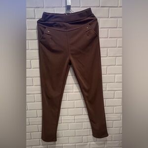 FASHION women brown stylish pants/size SM